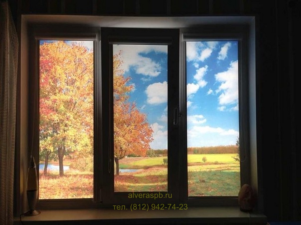 Кассетные шторы с фотопечатью на окна пвх